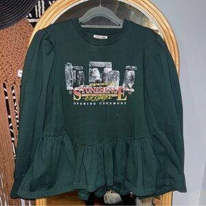 Opening Ceremony Peplum Sweatshirt